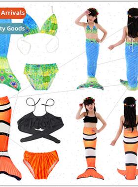 2020 new mermaid tail children swimsu girls princess clothes