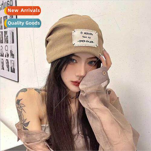 Moon hat female thin summer black stacked cap female spicy g