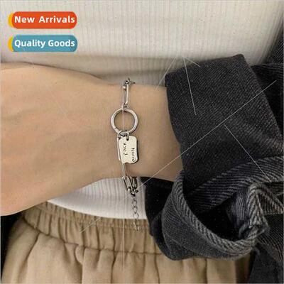 cky square tag splicing irregular bracelet ins niche minimal