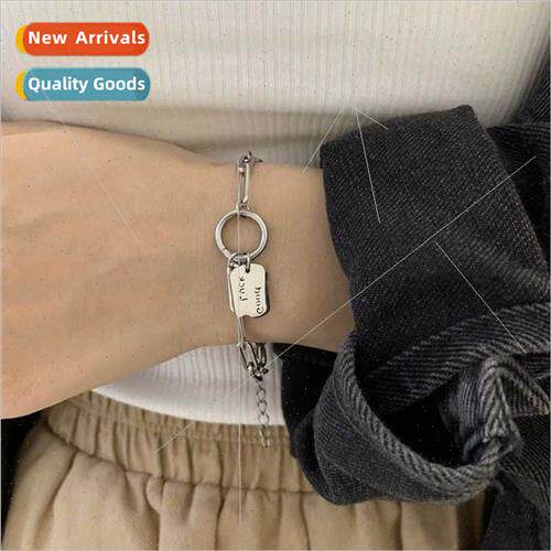 cky square tag splicing irregular bracelet ins niche minimal