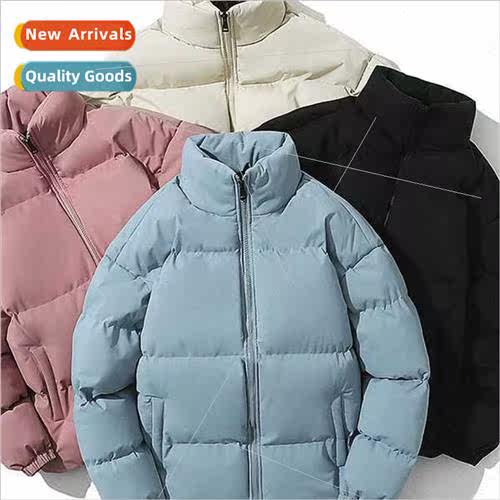 Cotton jacket men 2023 winter new solid color cotton jacket