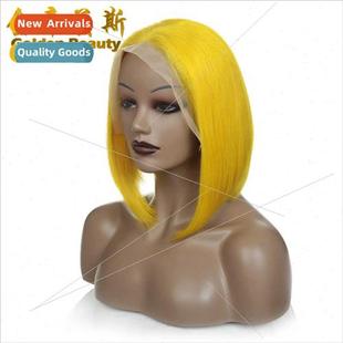 Bobble head half handwovenBrazilian hair wig front lace head