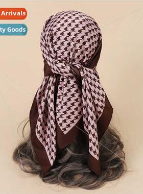 Early fall new twill silk 90 square scarf female thousbird g