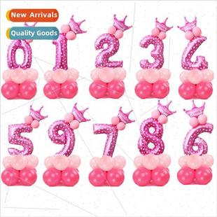 crown column latex inch balloo cue digal balloon aluminum