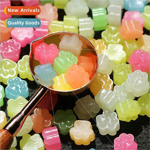 Glow-in-the-Dark Fire Lacquer Stamp Wax Pellets Cat Paw Shap
