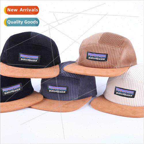 Soft top corduroy collocation suede brim fivepcs flat brim c