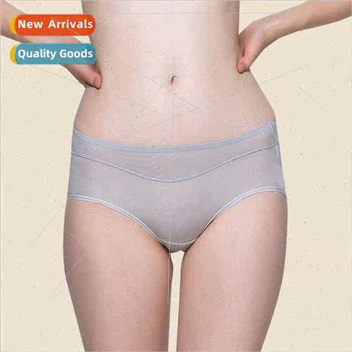 lk large size panties female summer new mid-waist double lay