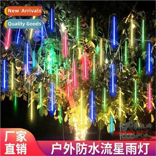 meteor colorful shower lights string led Solar