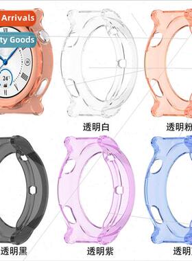 适用Huawei watch GT3 pro 43 case 46mm half package skeletoni