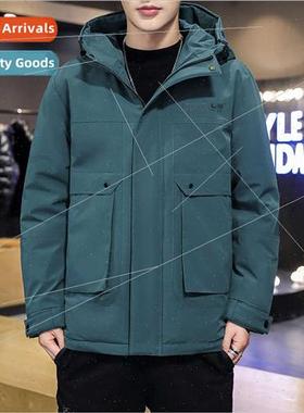Down jacket men short thickened 2020 new handsome youth nd j