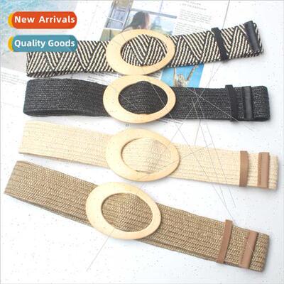 Anti-allergy vacation seaside bohemian ethnic oval buckle el