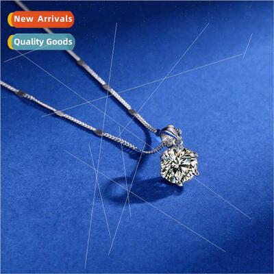 lver s925 moissane classic paragraph women necklaces simple