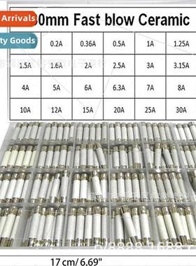 240PCS Ceramic Fuse Wire 240pcs Boxes 6x30mm 0.1A 30A 24 Kin