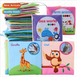 Baby puzzle English soft cloth book fun cartoon early educat