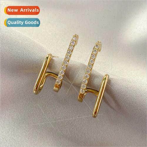 S925 silver needle HK earrings new wave Korea simple earring