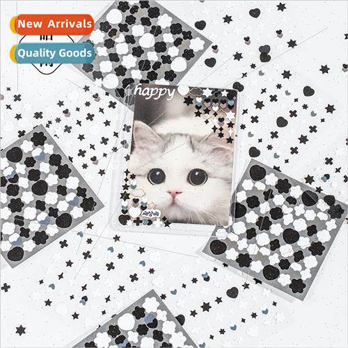 Flash film goo card stickers quiet starry night series fresh