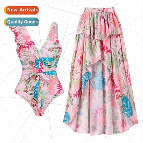 One-piece swimsu womens slant shoulder personalized design q