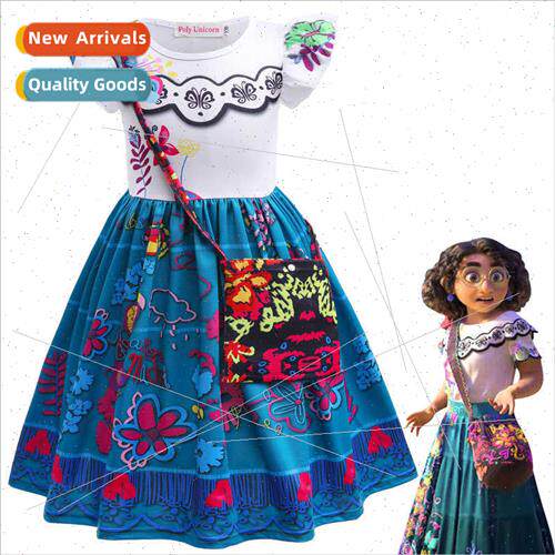 Magic Full House cos clothes girls fly sleeve dress children