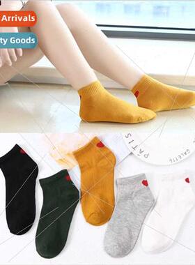 2023 Autumn new socks ladies fashion fresh heel love boat so