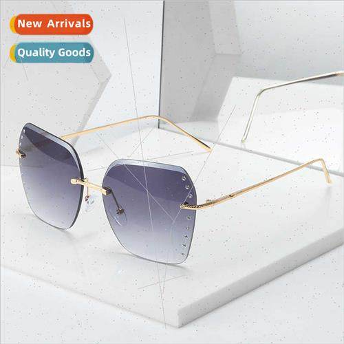 A019 square large frame sunglasses women 2020 new cut edge p