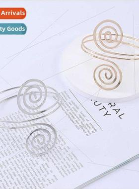 Hip Hop Punk Metal Spiral Bracelet Armband Europe Handmade J