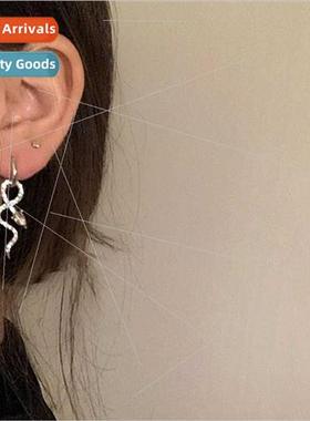 Europe snake earrings zirconia small earrings 2022 new tide
