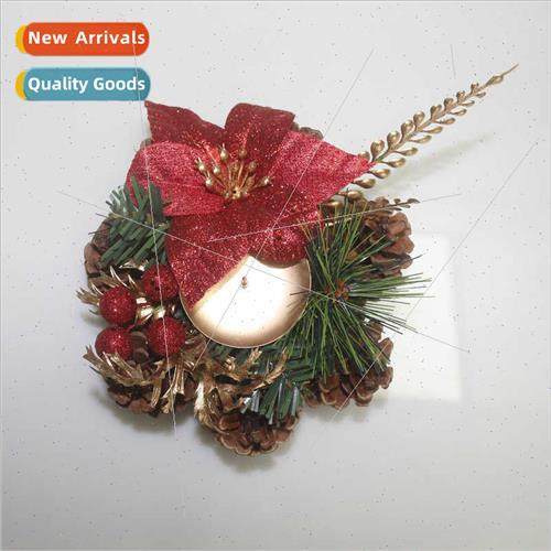 15CM Christmas Pinecone Candlestick Decoration Christmas Sto