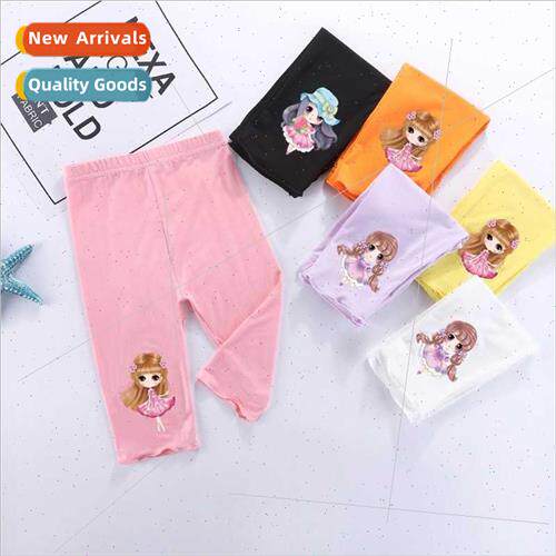Children bottoming pants summer children pants girls cartoon