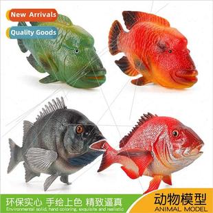 tropical ornamental fish Marine red model sauger silk animal