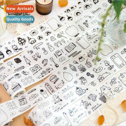 Graffi world washi tape retro cute cartoon decorative collag
