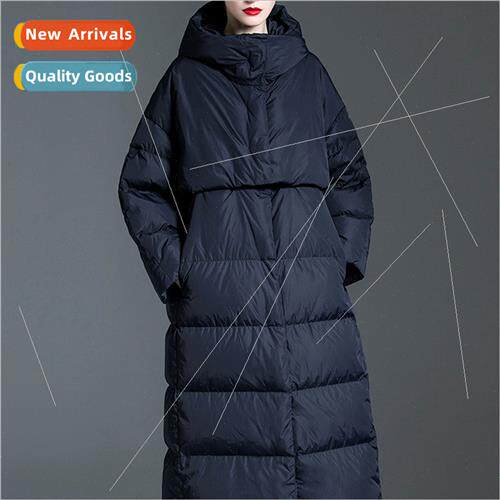 Winter womens high- down jacket loose casual puf