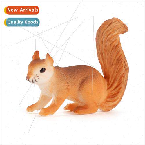 Static simulation microscopic squirrel model toys适用childre