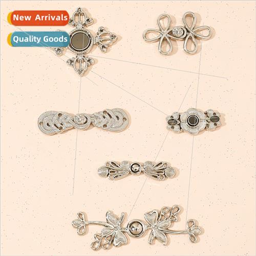 Waist Buttons Metal Plate Buttons Hanfu Retro Chinese Cheong