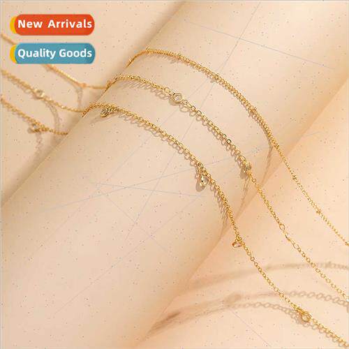 Europe Fashion Stacking Double-sided Diamond Body Chain Wome