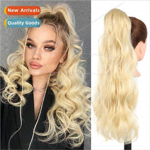 Europe Xuchang wig hair extensions  curly hair ponytail chem