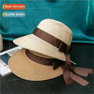 beach hat wide Hepburn sunshade vacation brim French summer