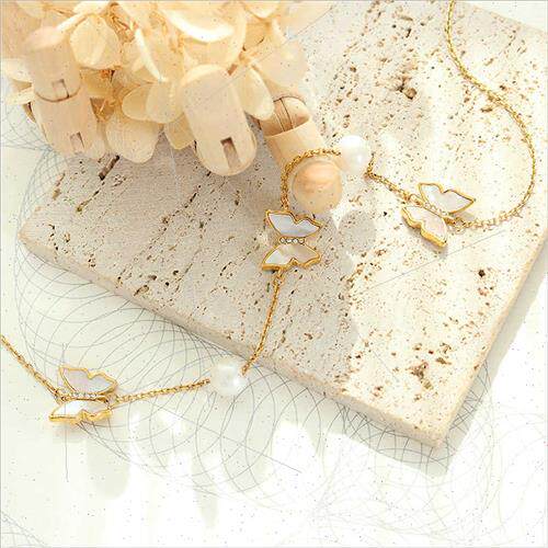 mple ins hundred wh nd inlaid whe sea shell butterfly imatio