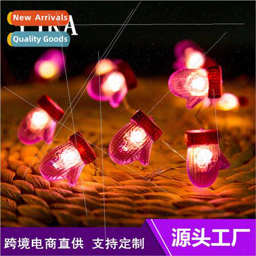 New Christmas red gloves led copper wire lights string light