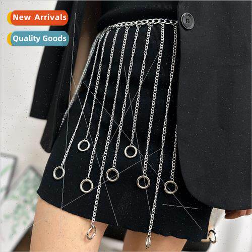 che silver chain waist chain female design sense thin access