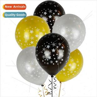 print pentagram party inch birthday full balloon latex