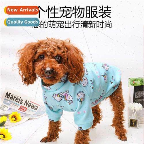 Pet clothes cartoon fleece dog cat fall winter warm sweater