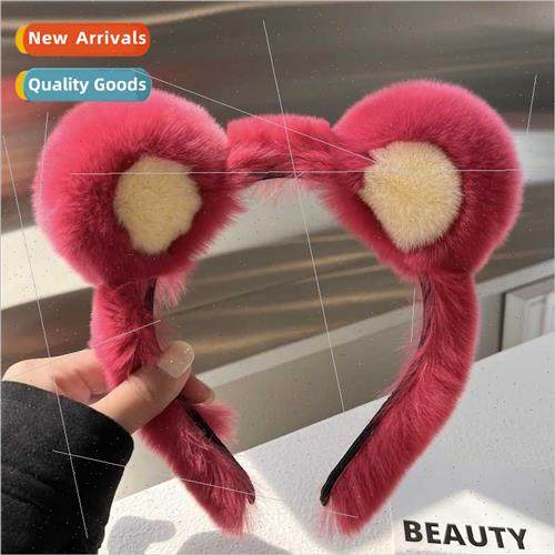 Wash face hair bfemale otter rabb hair pink bear ears hair a