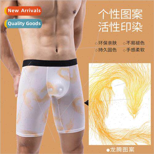New printing ice silk quick drying underwear men anti-fricti