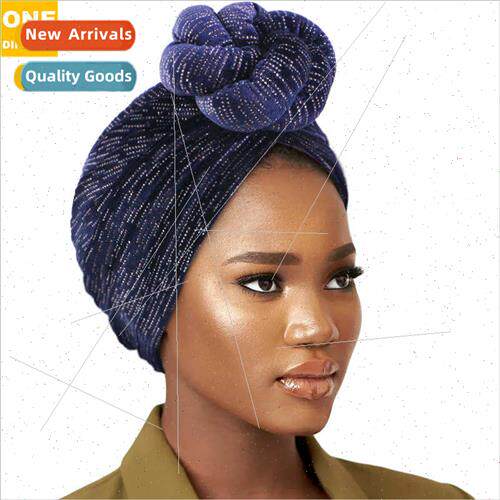 New flannel hot drill three-dimensional twisted ball turban