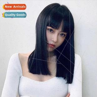 head coll hair air bangs long cartoon set Wig full female