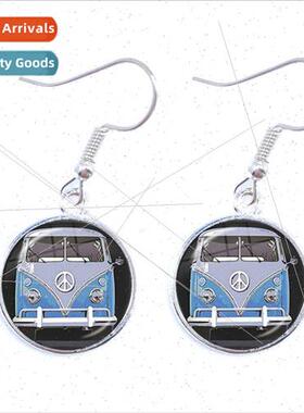 Vintage Hippie Peace Van Bus Photo Accessories Vintage Beach