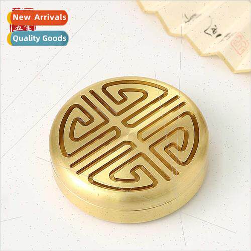Incense burner Shou character copper incense burner pure cop