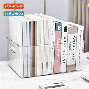 book storage basket PET file desktop office orga transparent