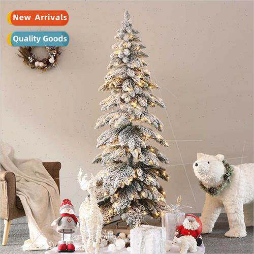 Flocking wh lights PVC pencil automatic Christmas e Christma