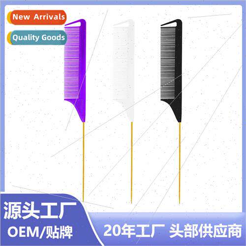 Golden  pick color comb hair salon styling steel needle coif